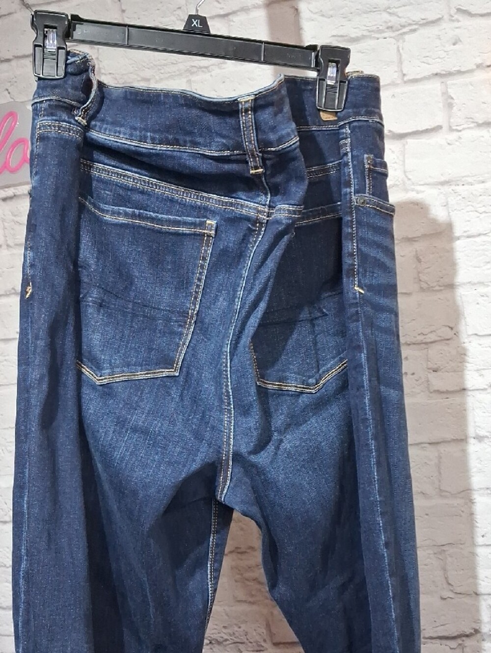 American Eagle Outfitters Dark Blue Flare Jeans - Picture 3 of 9